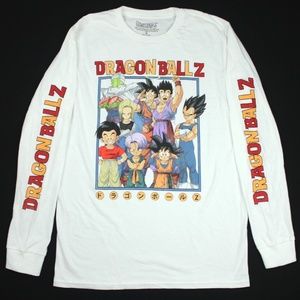 DRAGON BALL Z White Long Sleeve Graphic Tee DBZ